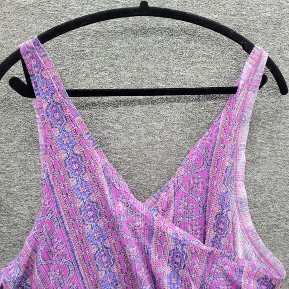 Free People Tank Women's Small Purple Summer Bloom Your Twisted Tank Top NWT - Picture 5 of 13